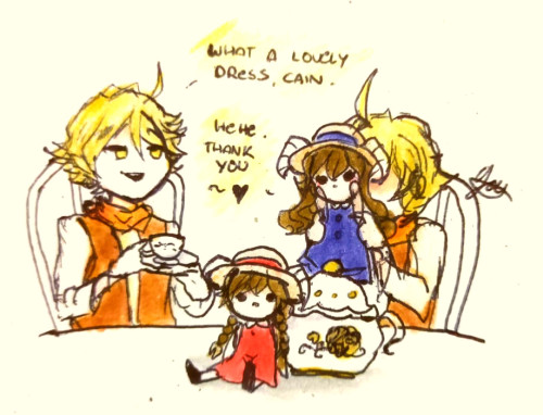 The Eves Interact With Their Virtue AU Counterparts
