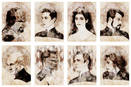theremina:Still can’t get over these gorgeous ST:tNG “Agnostic Icons” by Kristine Barrett! Buy ‘em h