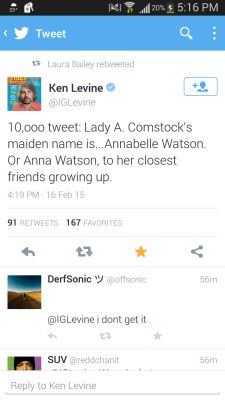 Elleine35:Breaking: Ken Levine Reveals Lady Comstock’s Maiden Name, The Fact That