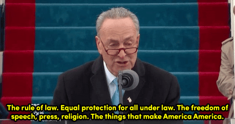 micdotcom:Chuck Schumer basically subtweeted Trump in his inauguration speech
