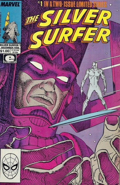 The Silver Surfer by Mœbius and Stan Lee. December 1988.