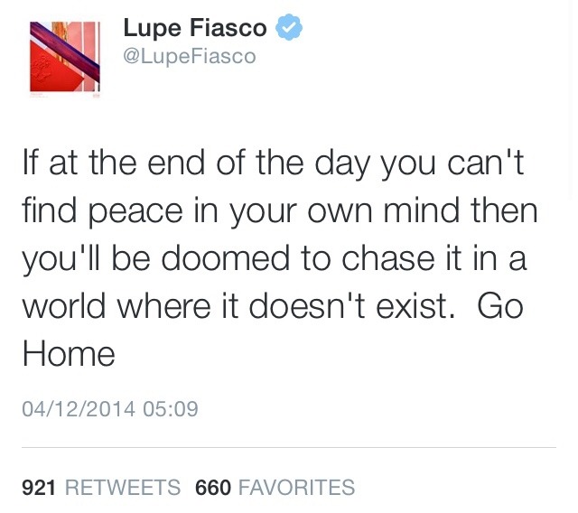 ahhhhmonsterseverywhere:  Lupe being 100 Last tweet hit me 