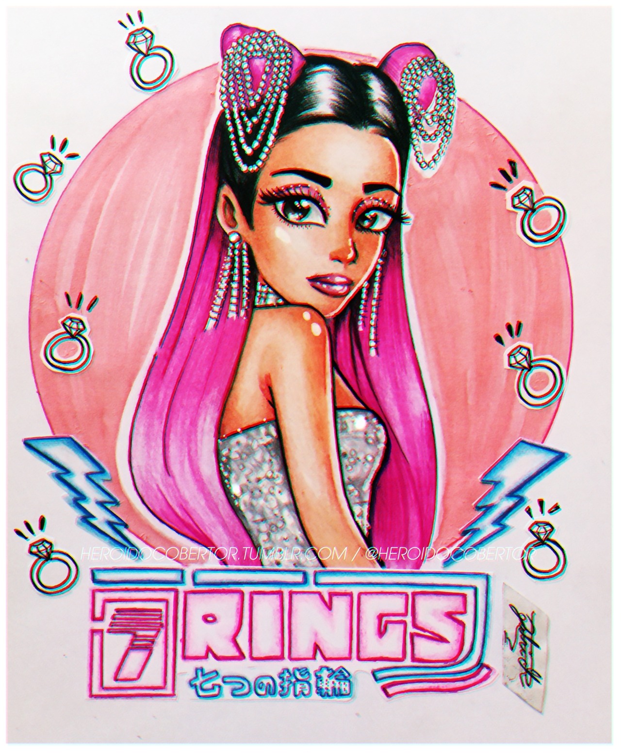 Mn n ♥️ ariana grande fondos/ wallpalpers / bakrounds / seven rings / 7  RINGS 💍 | Ariana grande drawings, Ariana grande background, Ariana grande