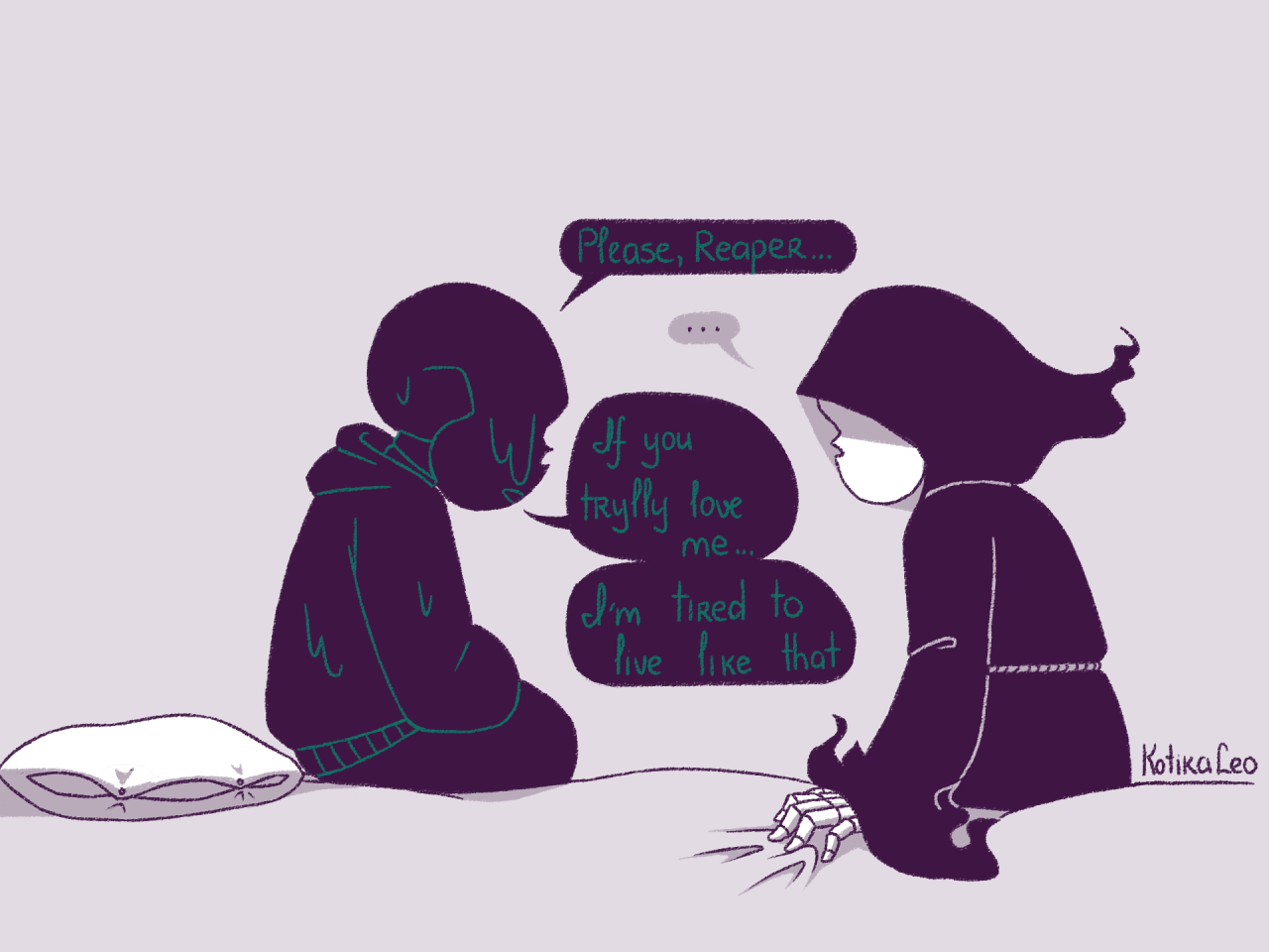 A true happy ending(Reapertale Sans x Reader)