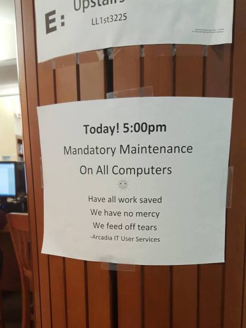 thedobermutt: the-honey-dukes: These librarians sure as hell do have some sense of humour … @