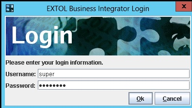 Login to EXTOL Business Integrator 2.6