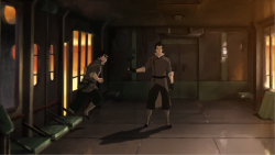 steinbecks:  steinbecks:i laughed like a demon i’m sorry but Mako knew Bolin was coming, he got ready, and Bolin literally ran right into that one like aside from Mako cheerleading Bolin with varying degrees of success, all they’ve done all season