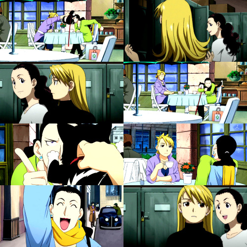 masteroshi:   fma meme: friendships {1/3}    ■ Riza Hawkeye & Rebecca Catalina    