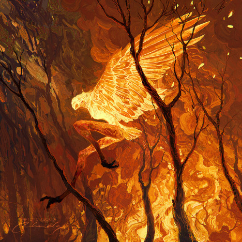 ex0skeletal-undead:  Wildfire by  Artem Chebokha  This artist’s Linktree