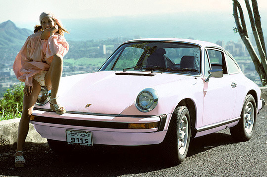 vintagegal:  Every year since 1964 Playboy has given a car (or another form of transport)