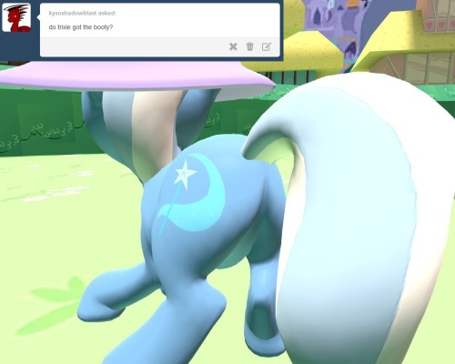 asktrixandberry:  Trixie: A quick plot expansion spell, make the colts go crazy.  X3!