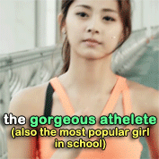 tzuyuuwu:  twice + high school stereotypes | requested by anonymous 