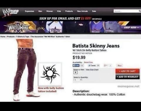 deanambrose-sexymofo:  Because everyone wants to look like Bdouchebagatista.  &ldquo;Authentic d