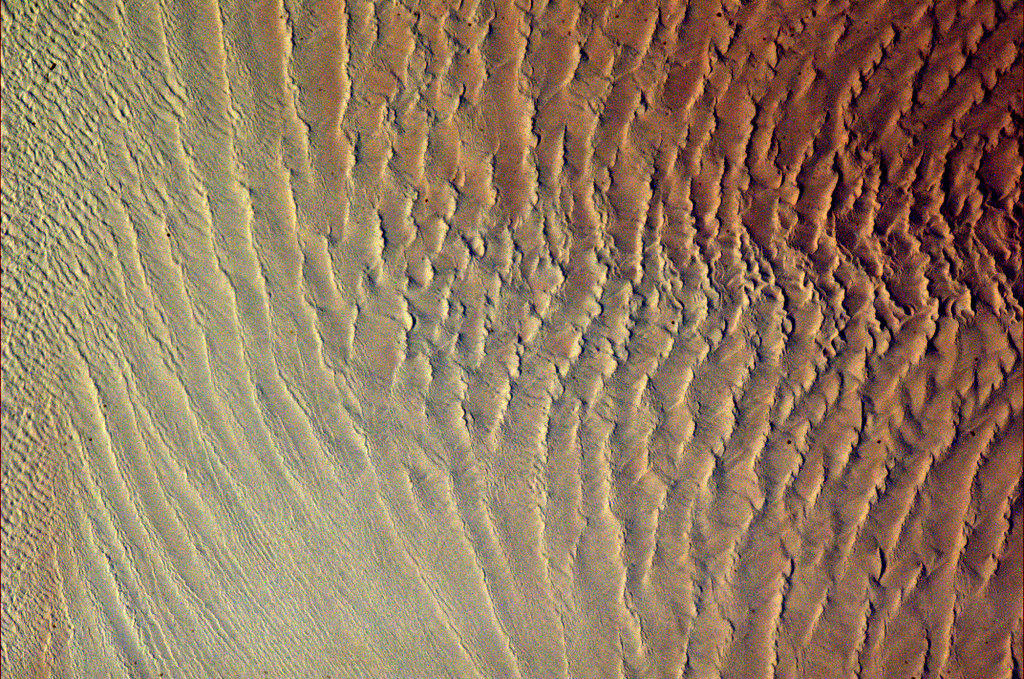 colchrishadfield:  Sands of Namibia, a rippling texture of stark beauty from space.