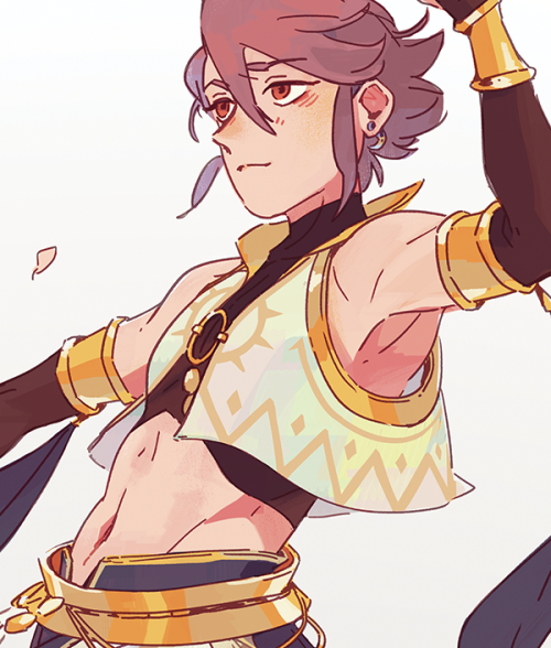 hazeldrop:Dancer Inigo! I will also have this picture for a print at Yaoi-con this weekend! We will 