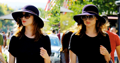 :  Crystal Reed + hats  &ldquo;And also you don’t have to wash your hair that