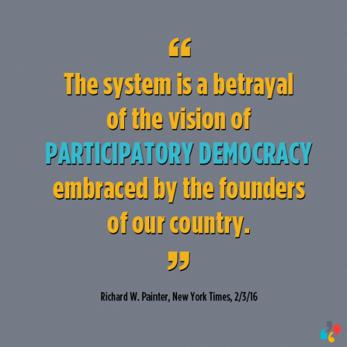 Professor Richard W. Painter, the chief ethics lawyer under former President George W. Bush has an o