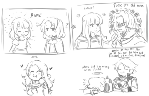 FE4 doodles mostly ft julius and arvis bc i have terrible taste