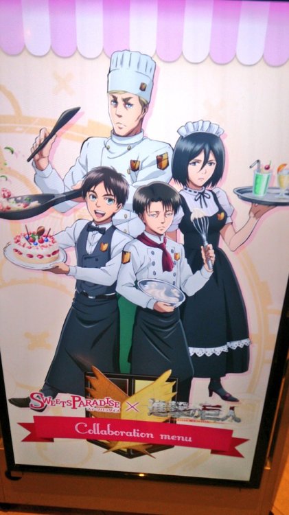 Porn photo Chefs Erwin, Eren, Levi, & Mikasa for