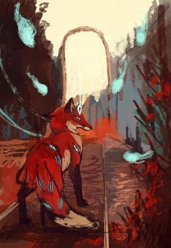 swevenfox:  Well…. this is one of (the many) work files I just throw up here and it will stay like this forever. I signed up for an artbook project like last year about original characters which had a deadline - and I missed it as I totally forgot