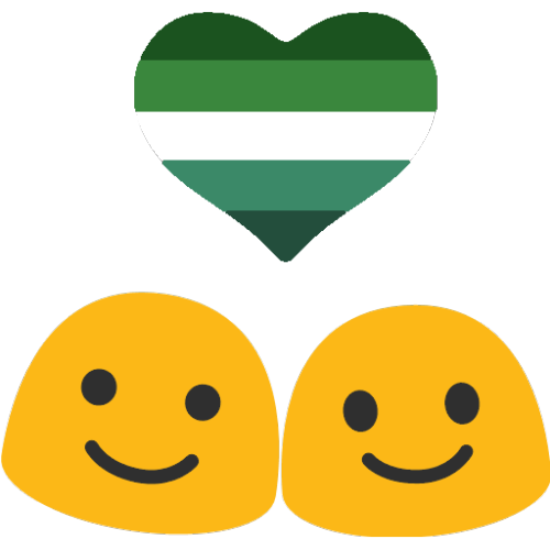 Green Aromantic Flag Redesign EmojisHeart | Sparking HeartAndroid Couple | Revolving HeartsCake Slic