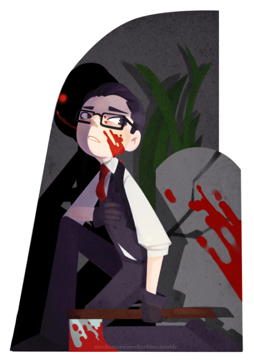 mochachino:  a late-night doodle of my sweet, sad son also considering opening up commissions in thi