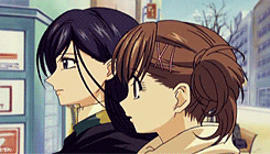 maybelleteas:  Sachiko and Yumi on their date. 
