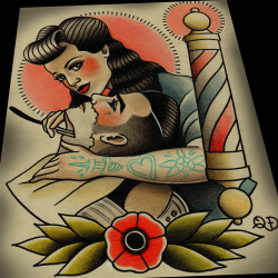 flash-art-by-quyen-dinh:  New barbering print