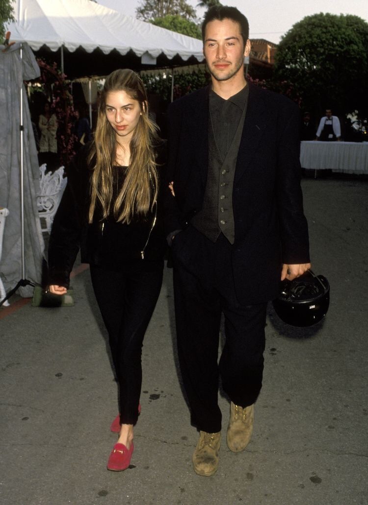 sofia coppola] — Sofia Coppola and Keanu Reeves, 1992