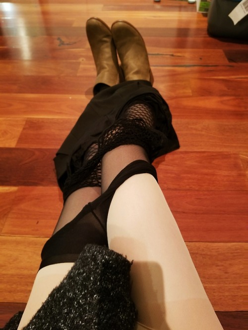 Winter is coming, so I layered my pantyhose.