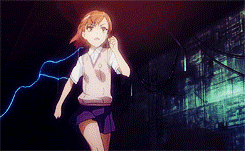  I don’t see Tokiwadai’s Level 5 Railgun in front of me, but Misaka Mikoto onee-sama — who’s rough and childish but kind to her juniors.  