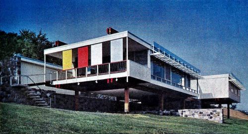 danismm:Starky house, Duluth, Minnesota 1955. Arch. Marcel Breuer.