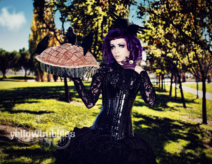 msladymarlene:  Twenty and four Black Birds Mother Goose Series  photo by Yellow