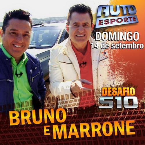 Daqui a pouquinho tem Bruno e Marrone no Auto Esporte, no Desafio S10! Não perca! ‪#‎BeMnoAutoesporte‬