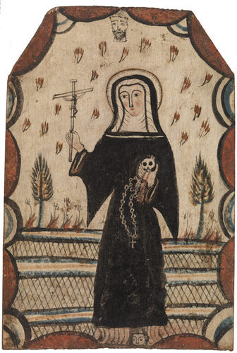 the-barnes-art-collection:Saint Rita of Cascia (Santa Rita de Cascia)by Pedro Antonio Fresquis, The 