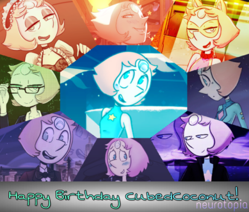 Submission from @neurotopia:Happy Birthday Cubed!  A special day constitutes something special! I made a total of 7 edits with multiple pics of yours depicting  Pearl and her numerous outfits, past and present, and added two I made a while back and were