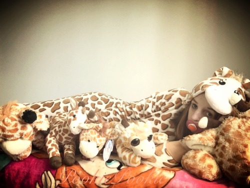 pookiecheeks:  When I don’t want to adult, I become a giraffe… If someone says you have too many stuffies they can gtfo never too many stuffies!!!! 