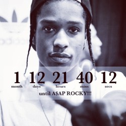 I am so excited OMG!! Just remembered its soon!! @ckrystisk @tvpn you ready for disss!! #asaprocky #tour #longliveasap #asap #mob #mynigga