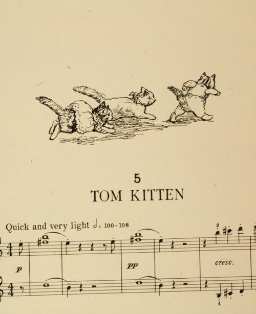The Peter Rabbit Music Books For Piano Forte. Book I: Six Easy Pieces, published in 1935. Images fou