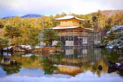 Porn Pics chitaka45:雪の朝　籠の中の世界遺産　❄️金閣寺❄️Kinkakuji