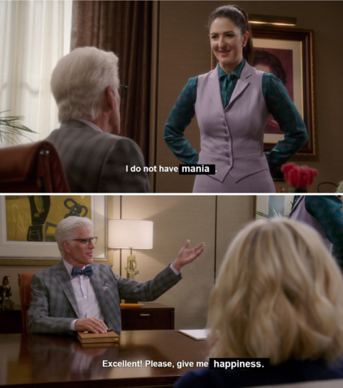 pajamasecrets:just watched The Good Place and now I can make this dank bipolar meme