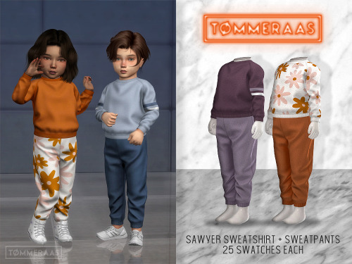 tommeraas-cc:Sawyer Sweatshirt (#21) &amp; Sawyer Sweatpants (#22) - TØMMERAAS - f/m toddler- top/bo