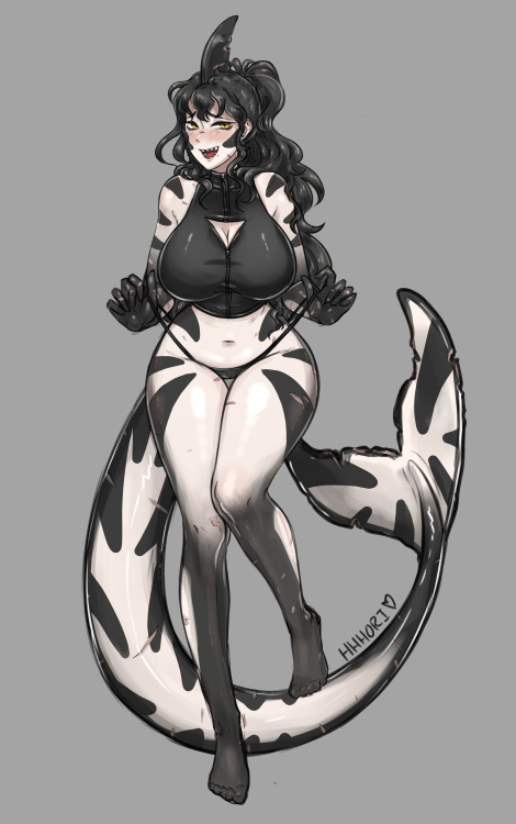 Mommy shark doo doo doo She’s a sold adopt on my twitter: https://twitter.com/hhhori_allart