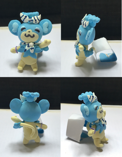 mandymiriana: Another clay figurine! This time it’s Rainey, a panpour for another friend who is actu