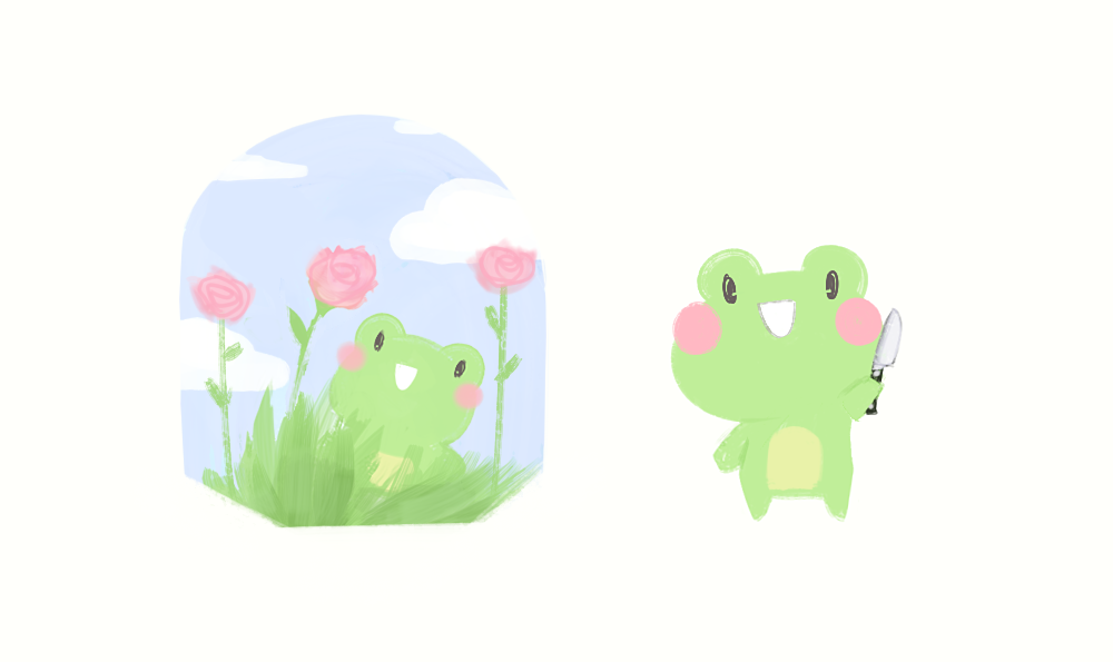 eat-apples: 🌷🐸🔪