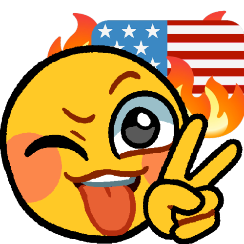 peace tongue-out while american flag burning/thin blue line flag burning—-like or reblog if us