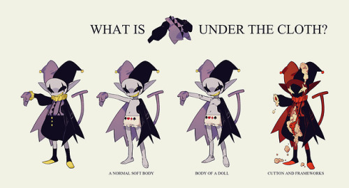 What is under jevil’s cloth??