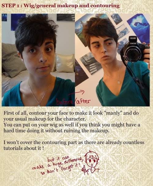 daisencosplay:  A lot of people asked me about my Godot beard, so here’s a full tutorial ! :DRemember to moisturize your face after removing your beard, spirit gum can be hard on sensitive skin~ 