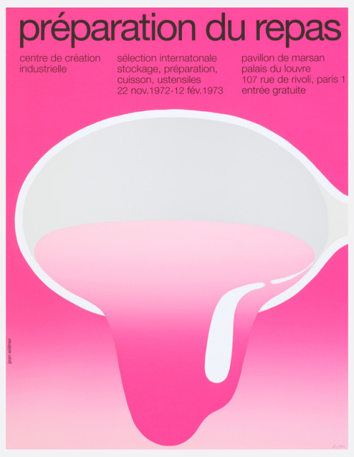 Jean Widmer, Exhibition Poster, 1972. Via CooperHewitt