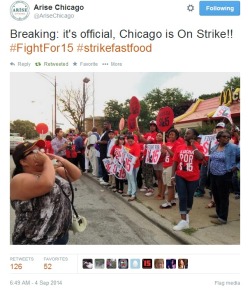 iwriteaboutfeminism:  Fast-food workers protest